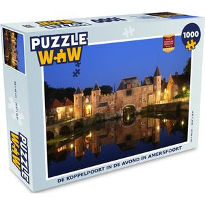 Puzzel Poort - Nacht - Amersfoort - Legpuzzel - Puzzel 1000 stukjes volwassenen