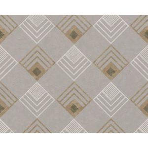 ART DECO BEHANG | Grafisch - grijs beige wit antraciet - A.S. Création New Life