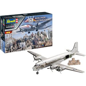 1:72 Revell 05652 75th Anniversary - Berliner Luftbrucke C-54D Skymaster - Geschenkset Plastic Modelbouwpakket