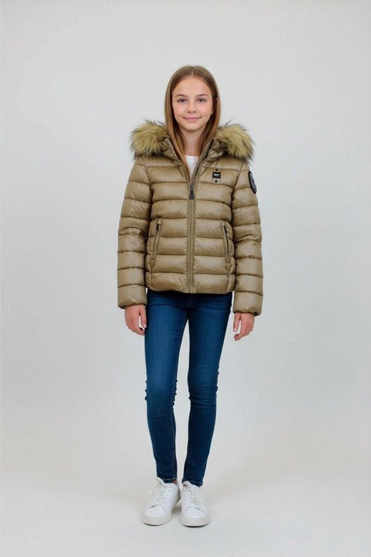 Blauer - Ivoren Jas - Bruin - Leren Jassen