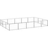 The Living Store Buitenrennen - Grote hondenkennel 500x300x70 cm - Stevige stalen constructie