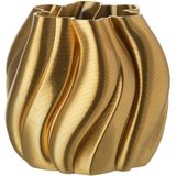 J-Line - Vaas - Goudkleurig - 3D Geprint Porselein