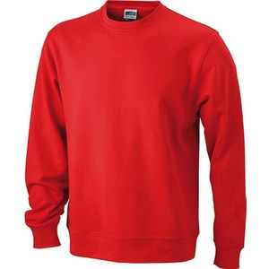 James and Nicholson Unisex Basic Sweatshirt (Rood)