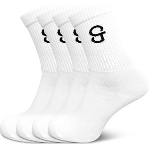 Beste hoge sokken - Sport sokken - 4-paar - 78% katoenen sokken - Maat 35-38 - voor Dames en Heren - Naadloze sokken - crew sokken