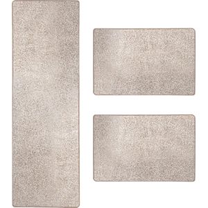 Karat Slaapkamen vloerkleed - Lyon - Beige - Set 3 - 1 Loper 80 x 300 cm + 2 Loper 80 x 150 cm