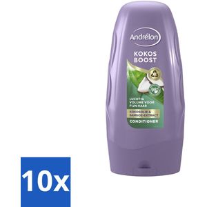 Andrélon - Kokos Boost - Conditioner - Intensieve Voeding - 250 ml - Bulkverpakking - 10 stuks