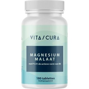 VitaCura® Magnesium Malaat + B6 - 180 tabletten