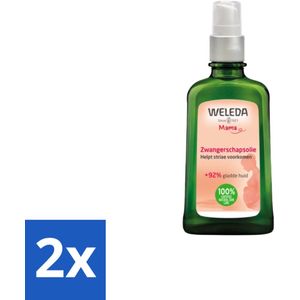 2 x WELEDA - Zwangerschapsolie - Mama & Baby - 100 ml - Zwangerschapsolie - Striae Vermindering - Zwangerschapsmassage - Huidverzorging Zwangerschap - Natuurlijke Zwangerschapsolie