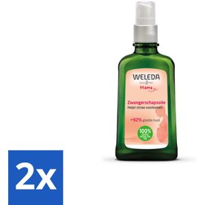 2 x WELEDA - Zwangerschapsolie - Mama & Baby - 100 ml - Zwangerschapsolie - Striae Vermindering - Zwangerschapsmassage - Huidverzorging Zwangerschap - Natuurlijke Zwangerschapsolie