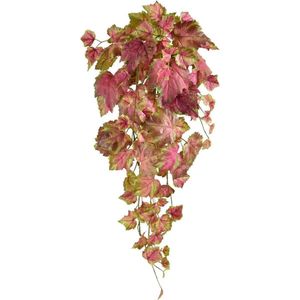 Kunst Druivenblad hanger 65cm - roze