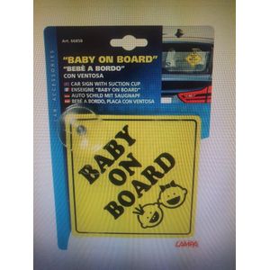 Baby on board – bordje met zuignap