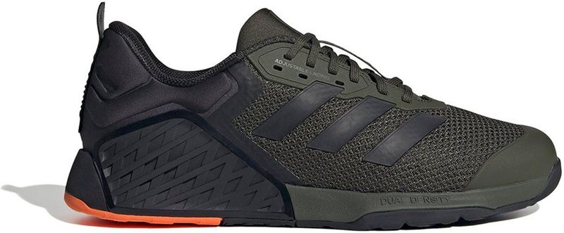 adidas Performance - Dropset 3 - Sportschoen - Kaki/Zwart - Materiaal Mix