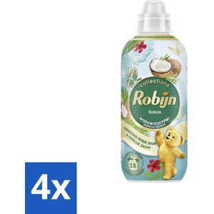 Robijn – Wasverzachter – Kokos Sensation – 765 ml - Voordeelverpakking - 4 stuks