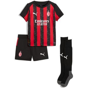 Puma - AC Milan Mini Thuis Set - Rood & Zwart - 100% Gerecycled Materiaal