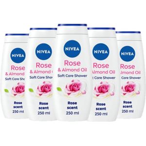 NIVEA Douchegel - Rose & Almond Oil Voordeelverpakking 6 x 250 ml