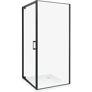 DARLI - Douchecabine - Zwart - 90 x 90 x 185 cm - Veiligheidsglas