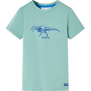 vidaXL-Kindershirt-dinosaurusprint-92-lichtkakikleurig