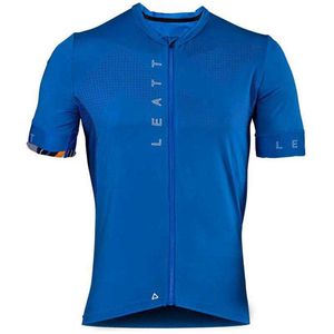 Leatt Mtb Endurance 5.0 Korte Mouw Wielertrui Blauw L Man