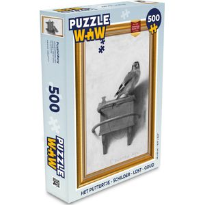 Puzzel Het puttertje - Schilder - Lijst - Goud - Legpuzzel - Puzzel 500 stukjes