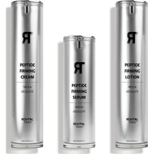 RevitalTrax - Verstevigende Peptide voor Hals en Decolleté Bundel - Anti Rimpel Creme Vrouwen - Verstevigende Crème - Set van 3 - 2x50ml - 1x30ml