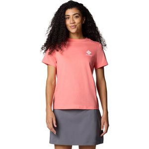 Columbia Rolling Bend Graphic SS Tee, Vrouwen, Roze, T-shirt, maat: S