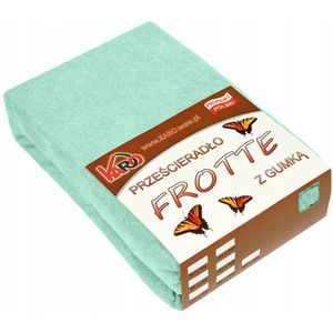 Badstof handdoek met elastiek 160x200 cm pistachegroen