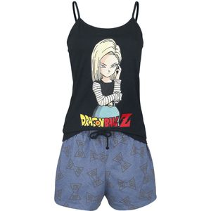 Dragon Ball Z - Android 18 Pyjama zwart-blauw XXL Katoen -