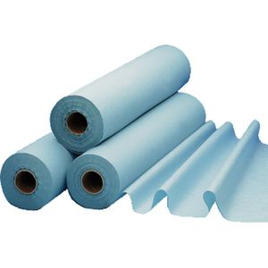 Waterdicht onderzoekslaken - blauw - 50 x 38 cm - glad