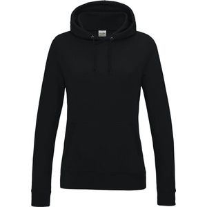 Awdis Gewoon Hoods Vrouwen/dames Girlie College Pullover Hoodie (Diep zwart)