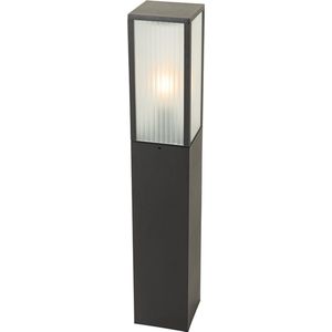 QAZQA charlois - Moderne Staande Buitenlamp | Staande Lamp voor buiten - 1 lichts - H 80 cm - Zwart - Buitenverlichting