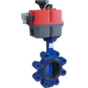 Elektrische Vlinderklep DN40 24-240V AC/DC Fail-Safe Wafer GGG40 EPDM Drinkwater J+J - V2SFF