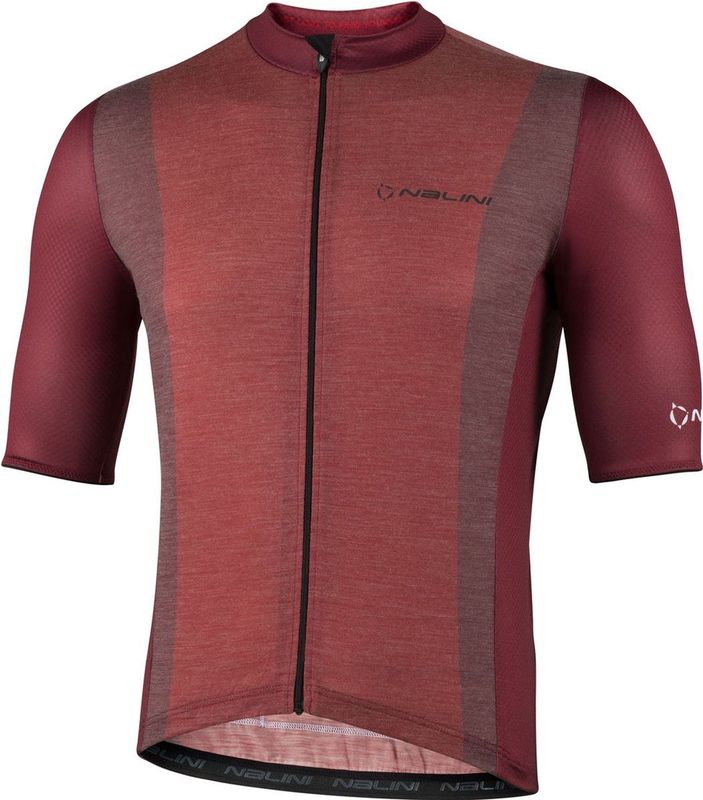 Nalini - Heren - Fietsshirt - Korte Mouwen - Wielrenshirt - Rood - NEW WOOL SS J - XS