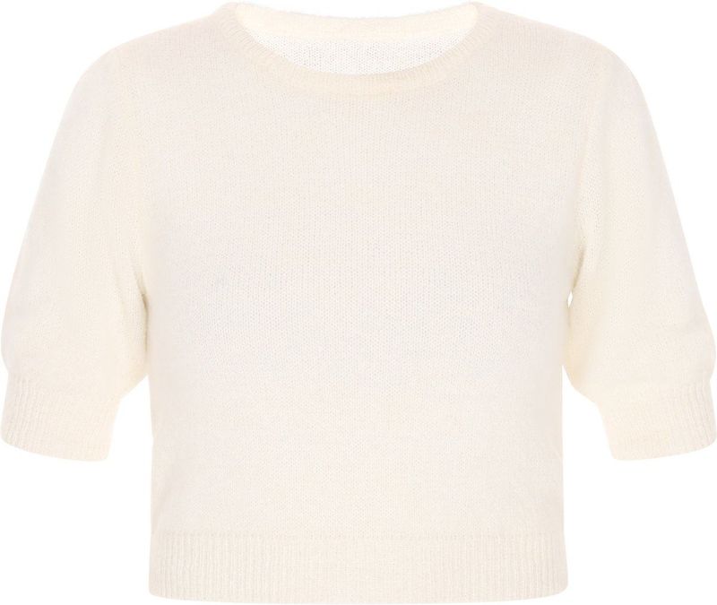 DreiMaster - Comfy - Gebreide Trui - Normale Pasvorm - Ronde Hals - Pofmouwen