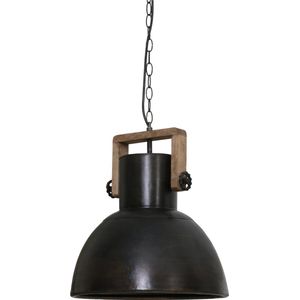 Light & Living Hanglamp Shelly - Zwart - Ø40cm - Modern - Hanglampen Eetkamer, Slaapkamer, Woonkamer