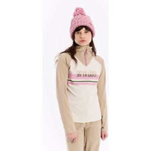 Protest - Prtwonder 1/4 Zip Active Top - Fleecetrui - Beige/Wit