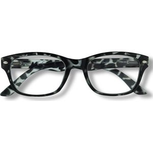 Refocus Duurzame Leesbril van Gerecycled Plastic - Sterkte +3.0 - Grijs Gemêleerd