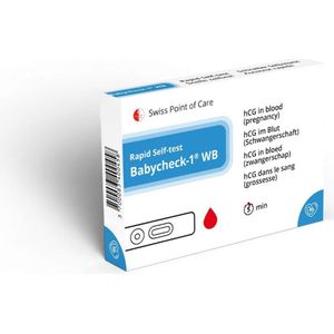Babycheck - Babycheck-1 WB (hCG) - Zwangerschap Zelftest - Detecteert Vroegtijdig - Resultaat in 5 Minuten