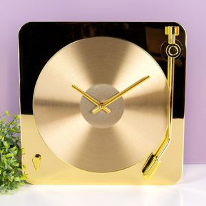 Invotis RECORD CLOCK GOLD