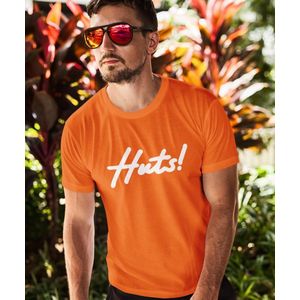 Oranje EK WK & Koningsdag T-Shirt Huts (HEREN - MAAT XS) | Oranje Kleding | WK Feestkleding