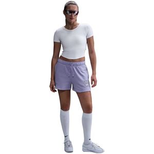 Nike - Club Fleece Mid-Rise Graphic Shorts - Hardloopshort - Purper