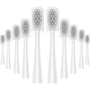 10 Vervangende Borstelkoppen voor Elektrische Tandenborstels - Compatibele Opzetstukken voor Grondige Reiniging