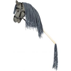 Hobby Horse - Grijs - met Hoofdstel en Bit - stokpaard hobby horse stokpaardje