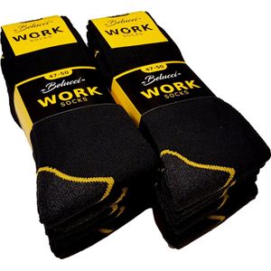 Belucci Premium Werksokken - 10 paar - Zwart - Maat 46/50