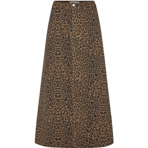 Lollys Laundry - Luna - Rok - Bruin - Luipaardprint