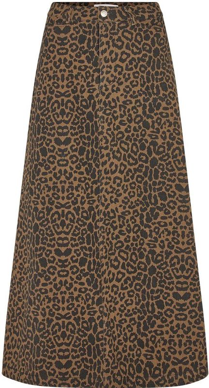 Lollys Laundry - Luna - Rok - Bruin - Luipaardprint