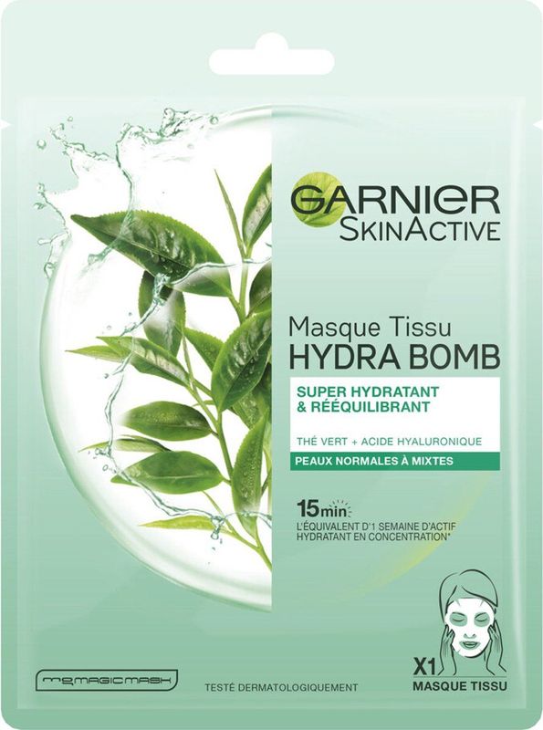 Garnier SkinActive Tissue Gezichtsmasker Hydraterend & Regulerend - 6 x - Voordeelverpakking