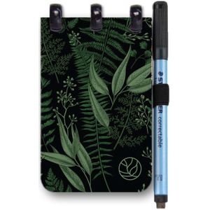 Greenstory GreenBook Pocket - mix Lijn & Blanco - Forest Green - A7 - Whiteboard Notebook