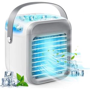 Portable Air Cooler Fan with Wireless Mobile Air Conditioning - 3 in 1, 3 Speed Desk/Bedside Table Cooling