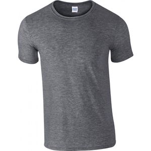 T-shirt met ronde hals 'Softstyle® Ring Spun' Gildan Dark Heather - 4XL