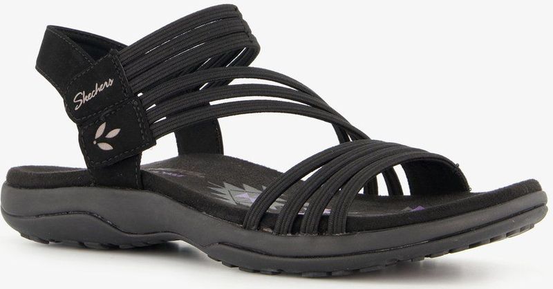 Skechers - Reggae Slim - Sandalen - Coffee - Textiel - Lichtgewicht Zool